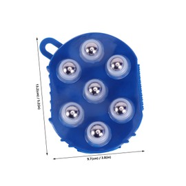 PartyKindom Whole Muscle Roller Stick Exfoliating Loofah Mitt Body Scrub Gloves Body Exfoliator Glove Scalp Roller Loofah Exfoliating Glove Brush Massage