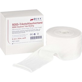 ROGG® Tricot Tube Bandage Elastic, Absorbent and Breathable Optimal Skin Protection as Base and Cover for Dressings (20 m x 4 cm)