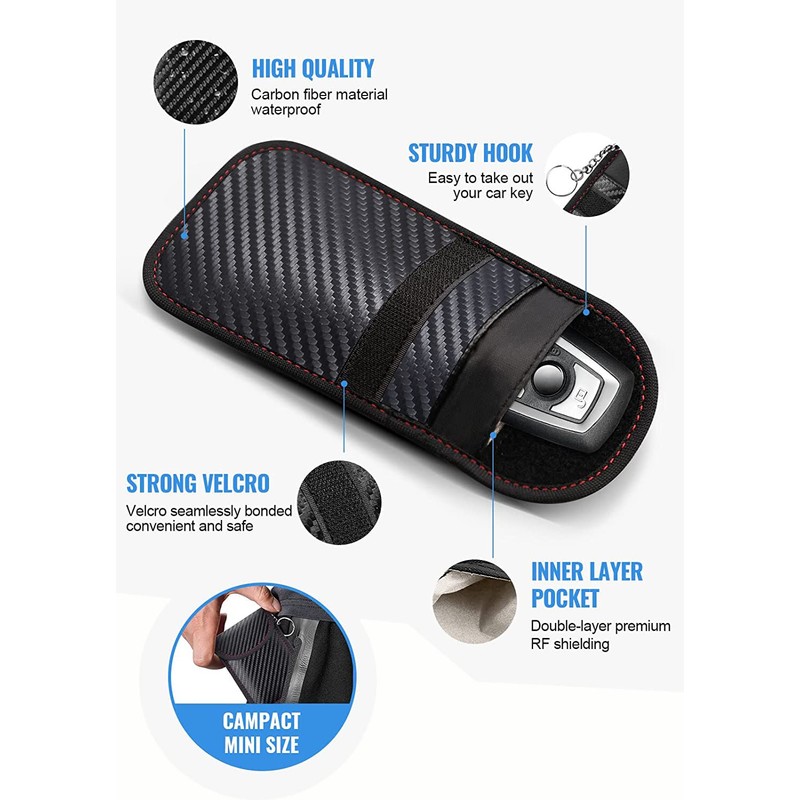 Radisoph Keyless Go Protection Car Key Signal Blocking Bag, Pack