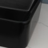 KECTIAKL Bathroom Vessel Sink 16 Inch Black Ceramic Sink Bowl,Above