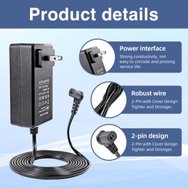 UPMMUD Power Recliner Replacement Parts, 29V 2A AC/DC Power Supply Adapter for Lift Chair or Power Recliner, Universal Power Cord, L-Plug. for Power Recliners, Limoss Okin and Adjustable Bed