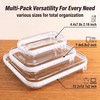 Clear Hard Shell Zipper Case,Diaper Bag Organizer Pouches Set