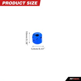 RCAWD Wheel Hex Hub Adaptor for UTB18 Capra 12mm Upgrades H12*10mm Parts # AXI212015, for Axial 1/18#AXI01002 Blue