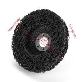 5pcs Stripping Wheel Poly Strip Wheel Disc Rust Clean Quality Grinder Angle Discs Black 100mm 60#