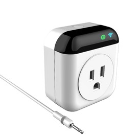 Socket Socket,ERYUE Programmable Smart WiFi Thermostat Plug Outlet Mini Temperature Controller 10A Plug-in Socket APP Control Voice Control Schedule Timer Electric Switch for Heating Cooling Applian