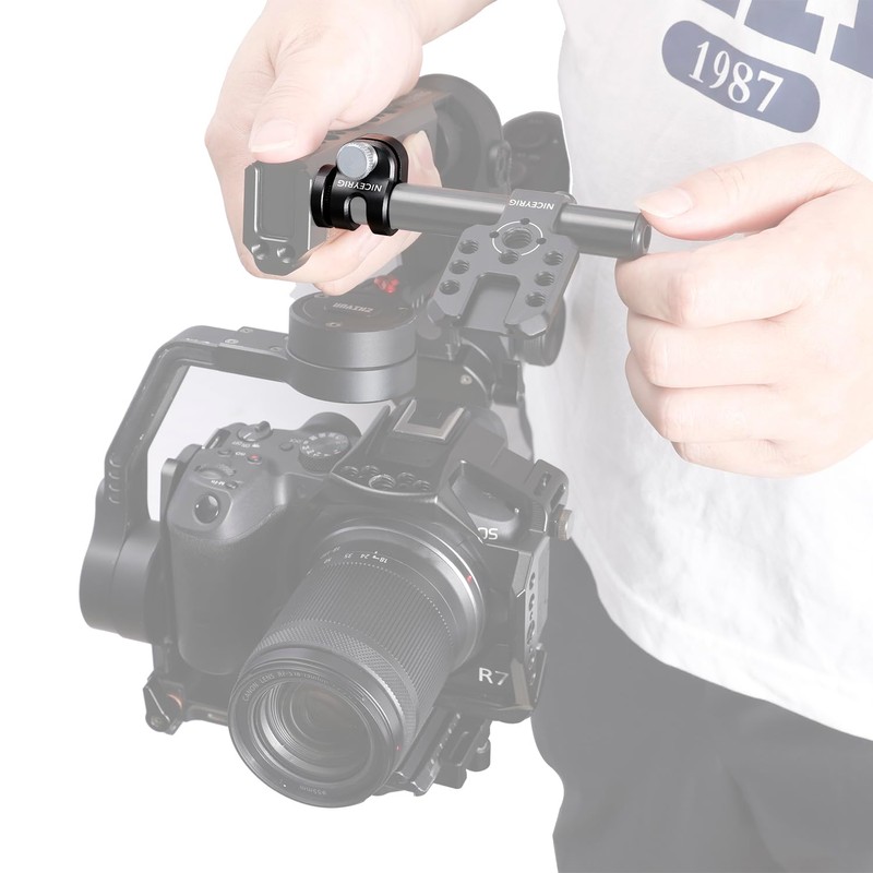 Niceyrig 15mm Single Rod Holder Clamp with 3/8'' Arri Locating