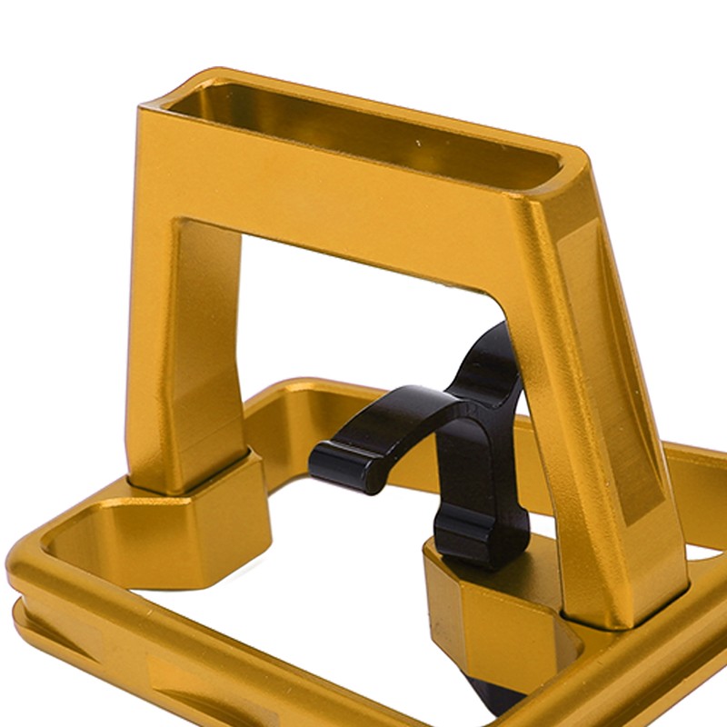 Folding Bike Front Carrier Adapter Aluminium Alloy Hollow Carved Mount