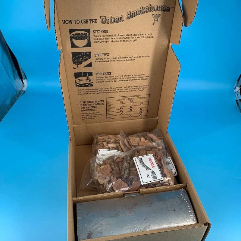 The Urban Smokehouse Smoker Box & Wood Chips Grill Kit