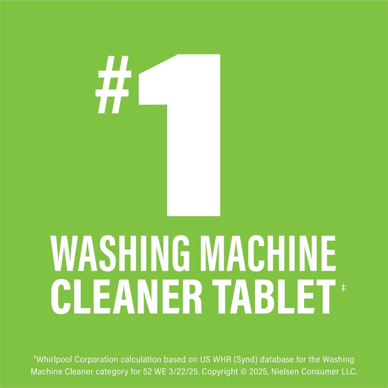 Affresh Washing Machine Cleaner, Helps Power Away Odor Causing Bacteria