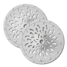 HUROYAMA Hair Catcher, Clogged drains, Messy Cleaning, Soft Silicone, Tool-Free Installation, Stable Cleaning, Volcano Structure Design, 125mm L Size Cover Drains(2 Packs)