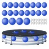 20 Pack Pool Cover Weights with Hooks, Leakproof PVC Pool