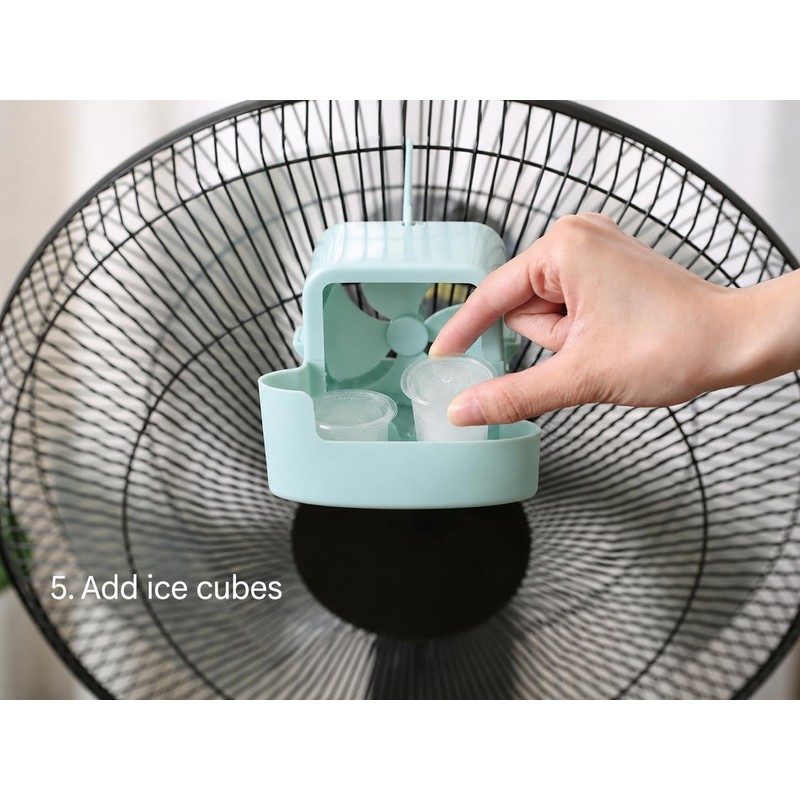 Fan Air Cooler Attachment with Ice Box, Hanging Fan Cooling