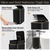 XLHOMO Black Bathroom Accessories 8 Piece Black and Gold Bathroom