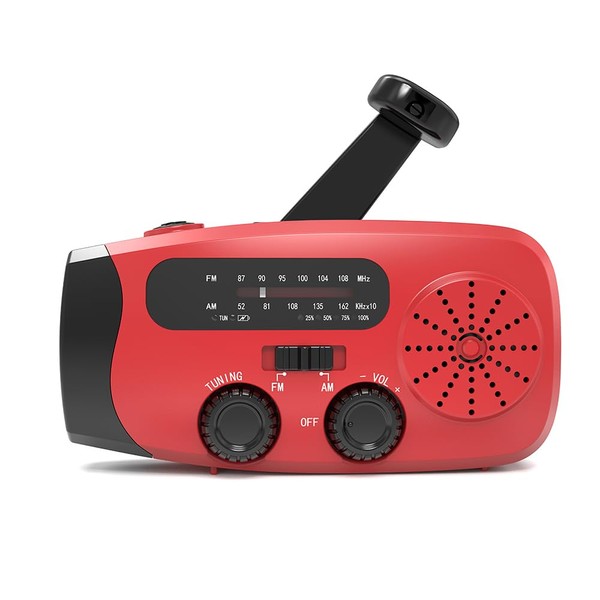 Wind Up Solar Radio, Emergency Radio, Portable Solar Emergency Radio.2000mAh