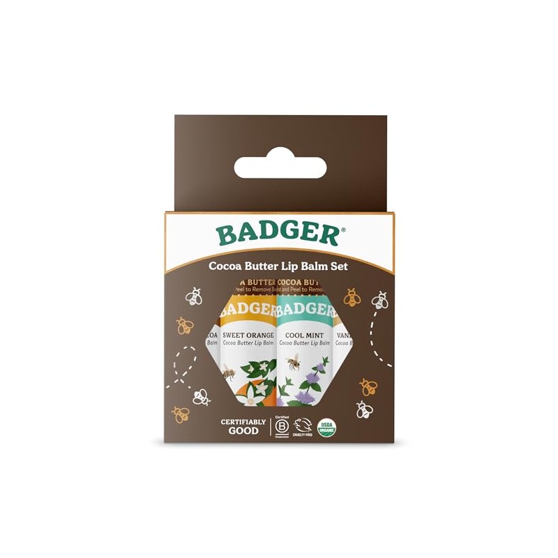 Fair Trade Cocoa Butter Lip Balm Four Pack