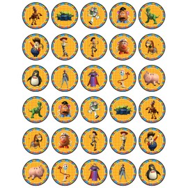 30 x Cupcake Toppers Themed of Classic Story Collection - Edible Cake Decorations | Uncut on Wafer Sheet