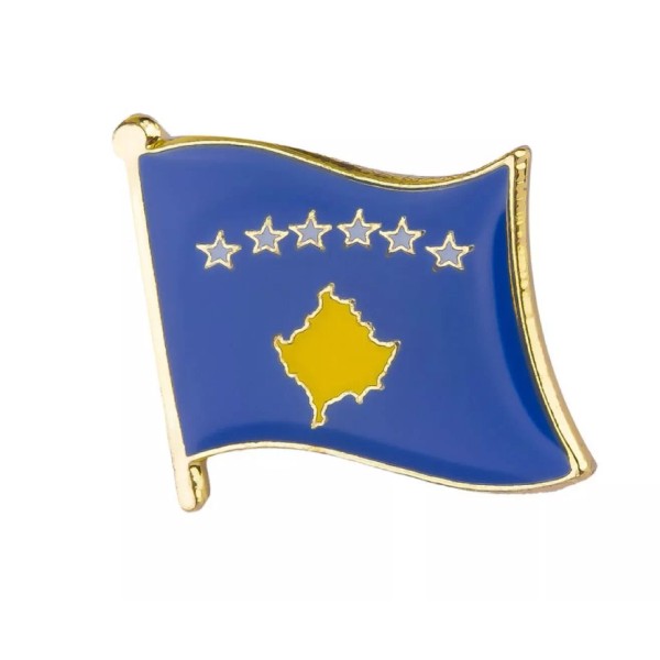 PatchesOhoul Kosovo Flag Lapel Pin - 5/8" x 5/8"