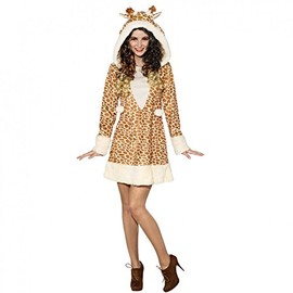 Giraffe Costume for Women, Sizes 34-48 (UK 6-20), Dress with Giraffe Print - Zoo/Africa/Animal Costume, 34/36