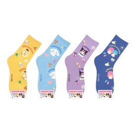 kikiya socks Character 4 Pairs Crew Socks For Women For Girls (KLWSRC008 NO2)