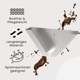 Filter Bag Holder Coffee Filter Holder Stainless Steel for Wall (Size 1-4) - Holder for Coffee Filter for Storage - Holder for Coffee Filter - Coffee Filter Holder - Includes Mounting Kit