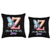 Z Is For Zena Girly Butterfly And Flower Initial Name