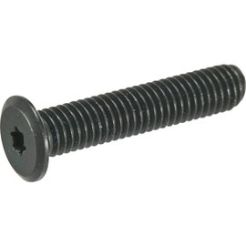Trusco B185-2612 Hex Lobe Ultra Low Head Screw, Stainless Steel, Black Dyed, M2.6 x 12, Pack of 10
