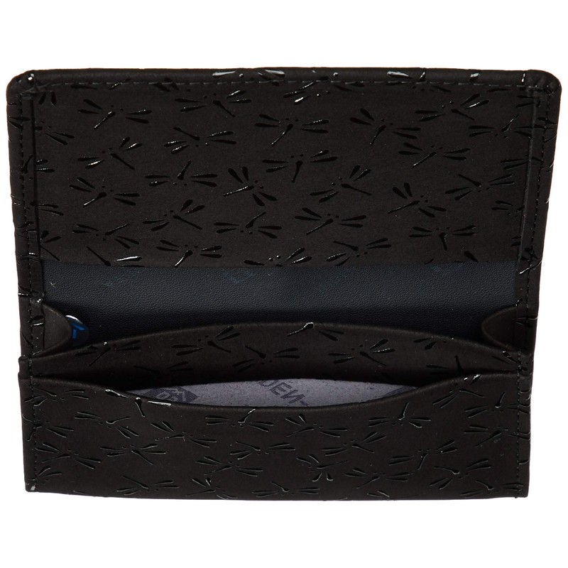 [Wamonoya] [Indenya] Business Card Holder, Black Deerskin x Black Lacquer