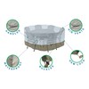 [monsoon] Medium 96 in. Round Patio Table with Chairs Cover