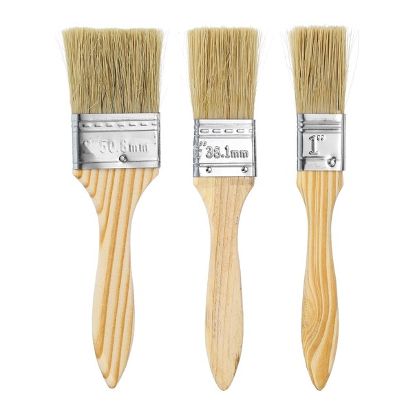 QUARKZMAN Painting Brushes, Pack of 3, Reusable Variety Angle Brushes,