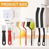 Fugenbürste, Fugenreinigungsbürste mit Harten Borsten, 7-Teiliges Multifunktionale Crevice Cleaning Brush,