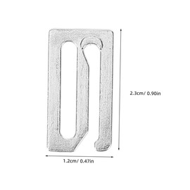 Mikinona 8pcs Barber Cape Clips Hair Cutting Cape Clasp Metal Buckle for Barbershop Soft and Hairdressing Clips