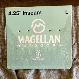 Magellan Women's Olive Shorts Elastic Waistband Drawstrings 4.25" inseam Large