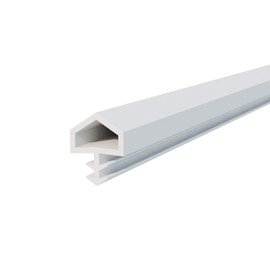 DQ-PP Door Seal, White, 10 Metres, TPE Rubber, STD-05, Rebate Width: 12 mm, Groove Width: 4 mm, Room Door Seal, Rubber Seal, Sealing Tape, Frame, Frame Seal, Sealing Profile, Wooden Door