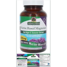 Nature's Answer Marine Based Magnesium, Super Concentrated 500mg Plant Based V1