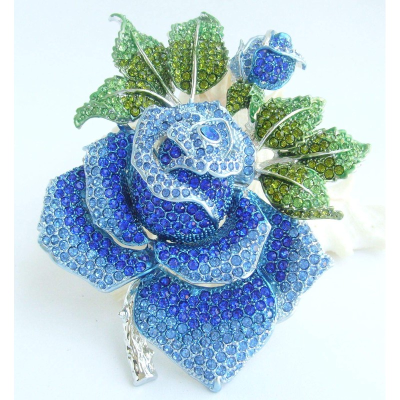 Sindary BZ2994 - Broche de cristal austriaco con diseño de