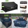 Patio Sofa Furniture Covers Waterproof, 2-Seater Outdoor Couch Cover Fits