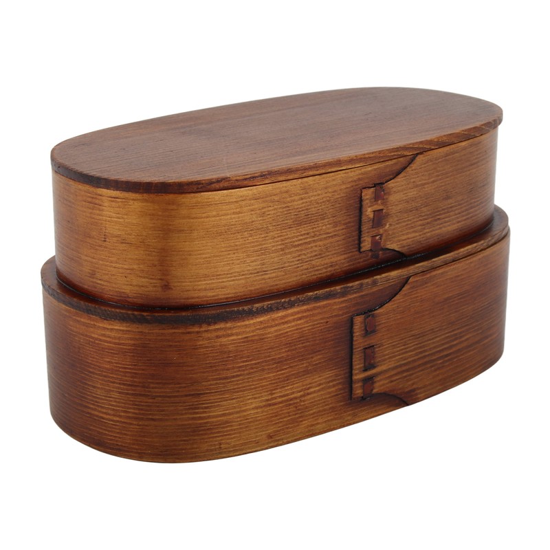 Lunch Box Set Japanese Style Wooden Food Storage Container for