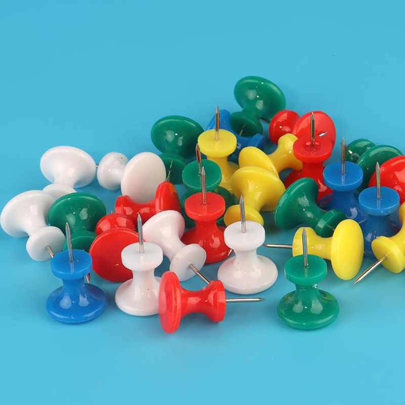 HugeDE 60 Pcs Giant Large Push Pins Big Thumb Tacks