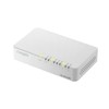 erekomu Switching Hub Gigabit Compatible 8 Ports Plastic Magnet with