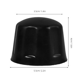 Gatuida 2 Pcs Black Rubber Wheel Hub Caps Cover Caps For ATV Quad Go Kart Rims 110-250cc