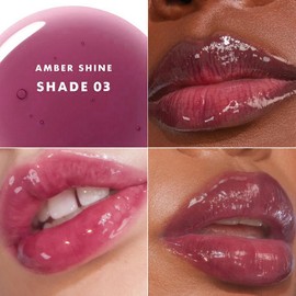 SAM SUGAR Tinted Lip Balm Hydrating Lip Gloss Long lasting Moisturizing Lip Balm Dewy Shine Finish Honey Melting Lip （03#）