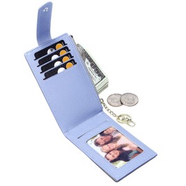 Badiya RFID Card Holder Wallet for Women Slim Bifold Zipper Card Cases Money Organizers UPDATE