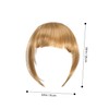 Baluue Clip in Wispy Bangs with Temples Lightweight Synthetic Hair