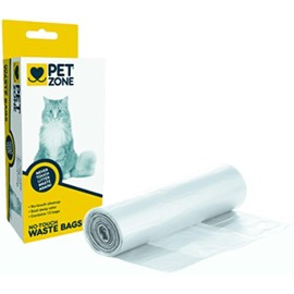 Pet Zone Universal No-Touch Cat Litter Bags & Waste Bag (Pet Waste Bag Great for Cat Litter Boxes) 12 Pack
