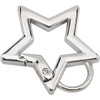 2 Pcs Silver Cute Carabiner, Star Carabiner, Stainless Steel Keychain