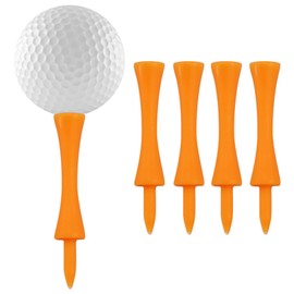 Pack of 100 Orange Golf Tees, 70 mm Plastic Golf Tees (2-3/4 Inch)