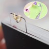 WKRTDY Bookmarks, 4 Pieces Handmade Flower Bookmarks with Tassels for