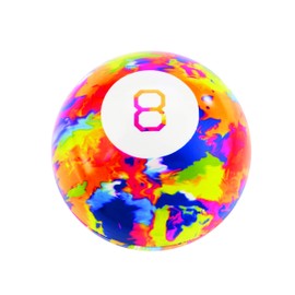 World's Smallest Magic 8 Ball Tie Dye, Multi, Model:5140