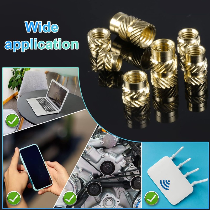 MAEZOE 300PCS Threaded Inserts, M2 M3 M4 M5 M6 Female