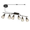 TuyuBEE 6-Light Plug in Track Lighting with Power Cord, Plug